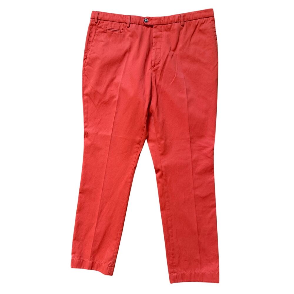 Simon Carter Orange Cotton Chinos Pants Size 38
